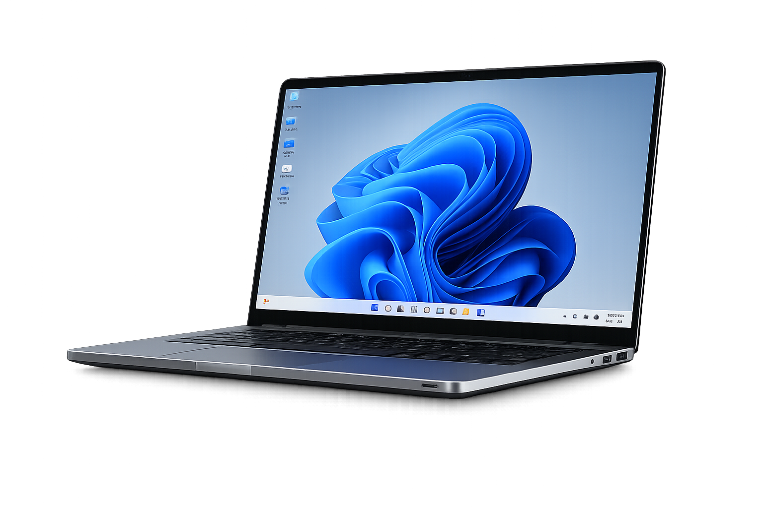 Laptop showing Windows 11 remote desktop